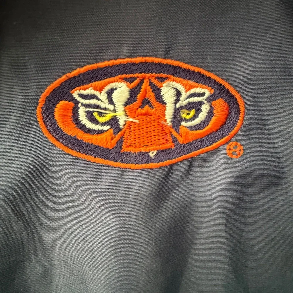 Pro Edge Auburn‎ Tigers Windbreaker Jacket Size 12/14 Navy Orange NCAA VinTage